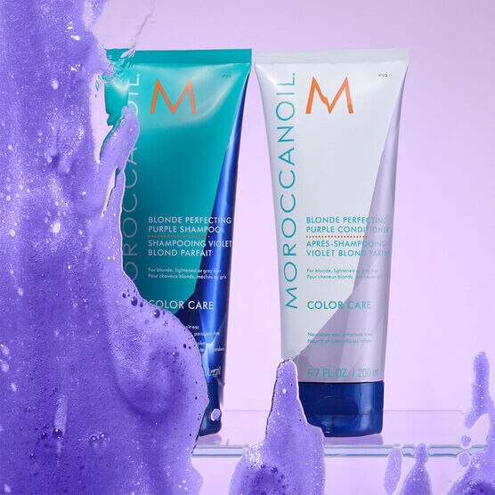 Condicionador Cuidado da Cor Violeta Moroccanoil Blonde Perfecting